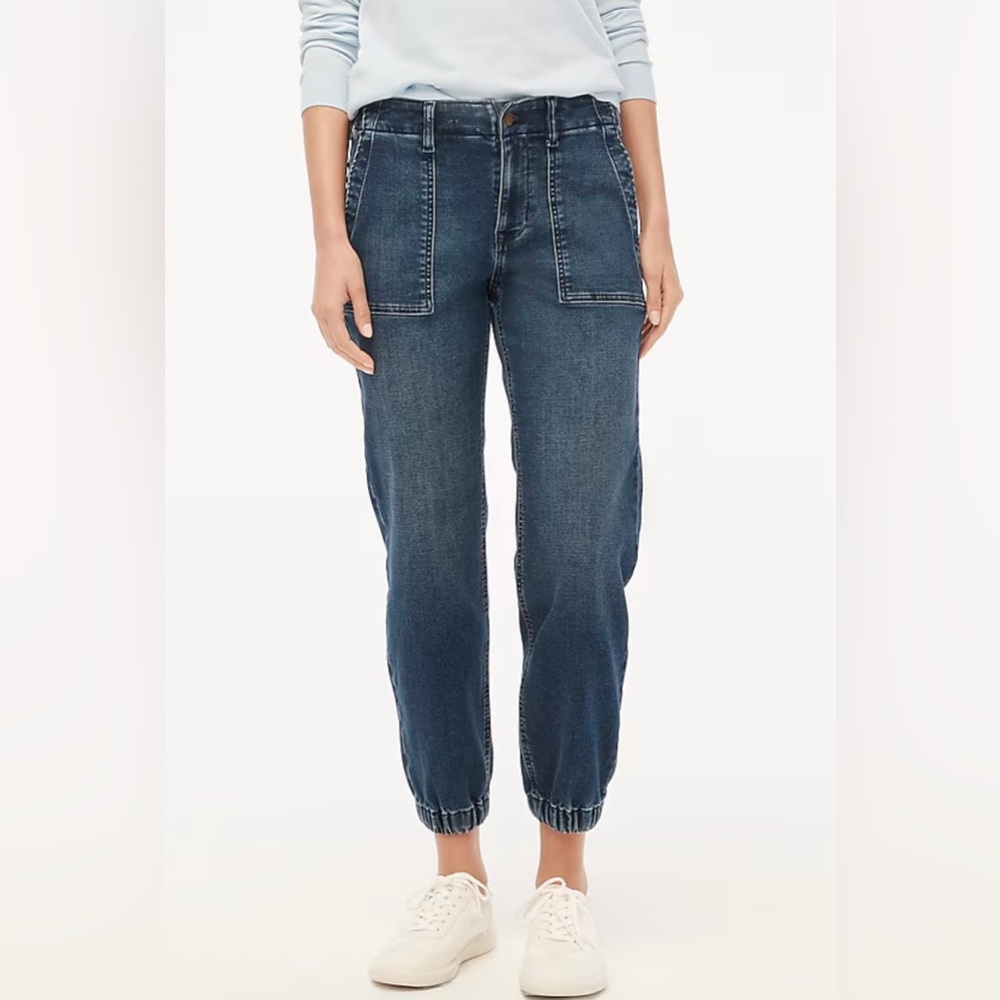Jcrew Utility Jogger Jean in signature stretch